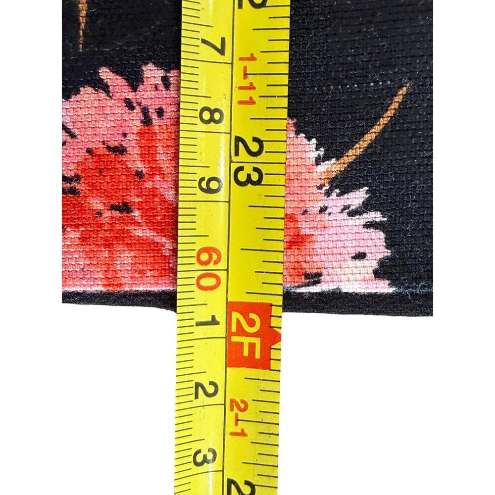 Talbots Pencil Skirt Women Plus Size 16 Floral Pink Black Knee Length Career - Picture 8 of 10